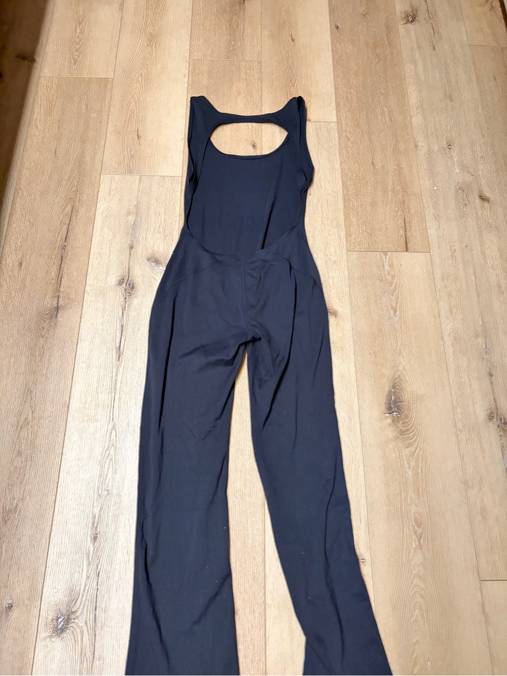 Davis Active Backless Flare Jumpsuit - Picture 6 of 8